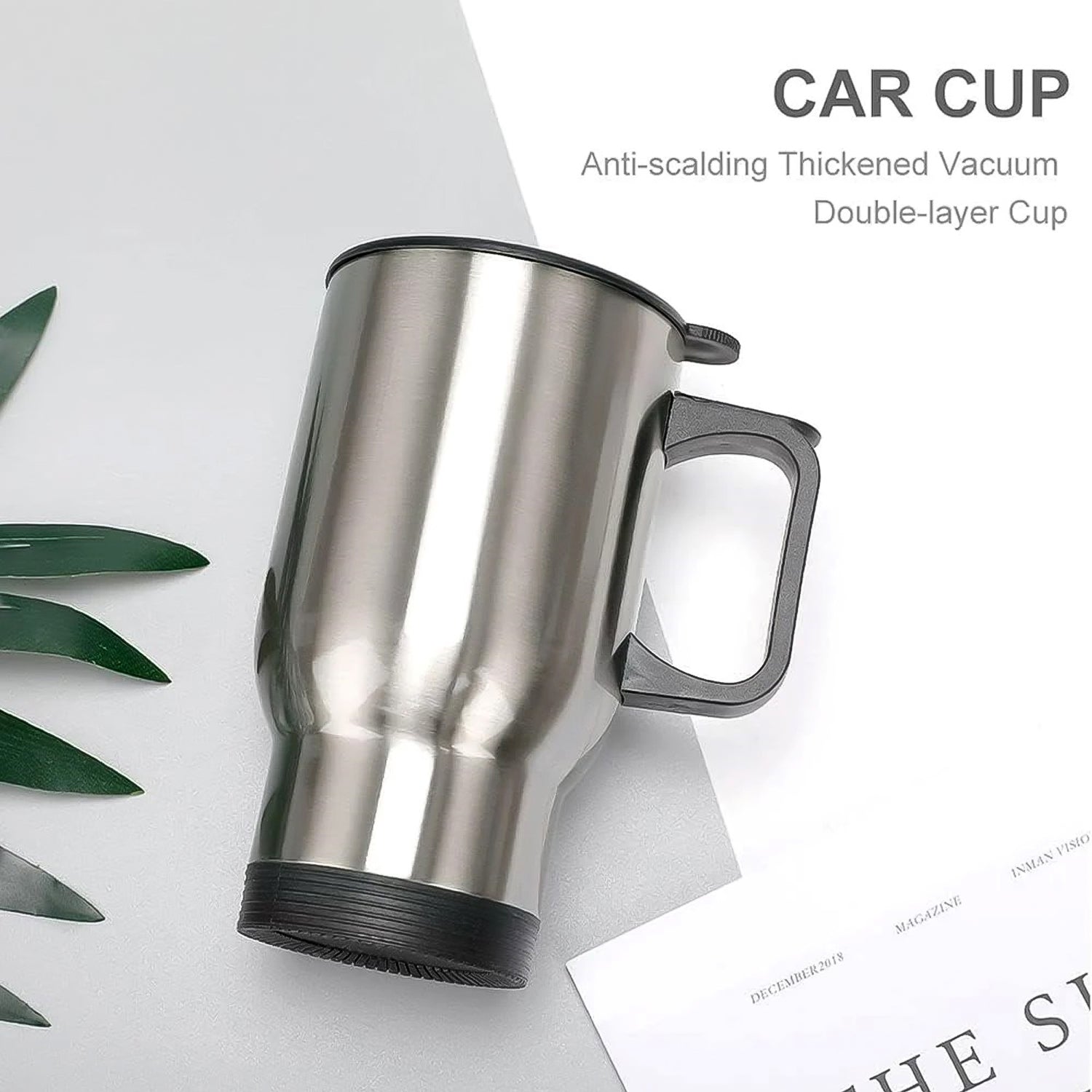 Stainless Steel Vacuum Glass Insulated Glass Coffee Cups (With Lid & Handle / 1 pc) Stainless Steel Vacuum Glass Insulated Glass Coffee Cups (With Lid & Handle / 1 pc)